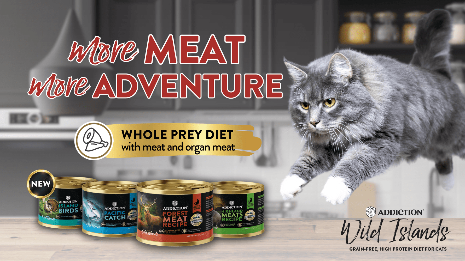 More Meat, More Adventure: A New Way To Satisfy Your Cat's Innate Cravings - Addiction Pet Australia