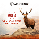 Addiction Wild Islands Forest Meat Venison & Beef High-Meat, Organ Meat Canned Cat Food 24 x 185g - Wet Cat Food - Addiction Pet Australia