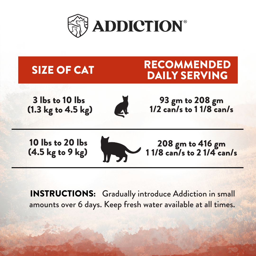 Addiction Wild Islands Forest Meat Venison & Beef High-Meat, Organ Meat Canned Cat Food 24 x 185g - Wet Cat Food - Addiction Pet Australia
