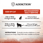 Addiction Wild Islands Forest Meat Venison & Beef High-Meat, Organ Meat Canned Cat Food 24 x 185g - Wet Cat Food - Addiction Pet Australia