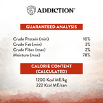 Addiction Wild Islands Forest Meat Venison & Beef High-Meat, Organ Meat Canned Cat Food 24 x 185g - Wet Cat Food - Addiction Pet Australia