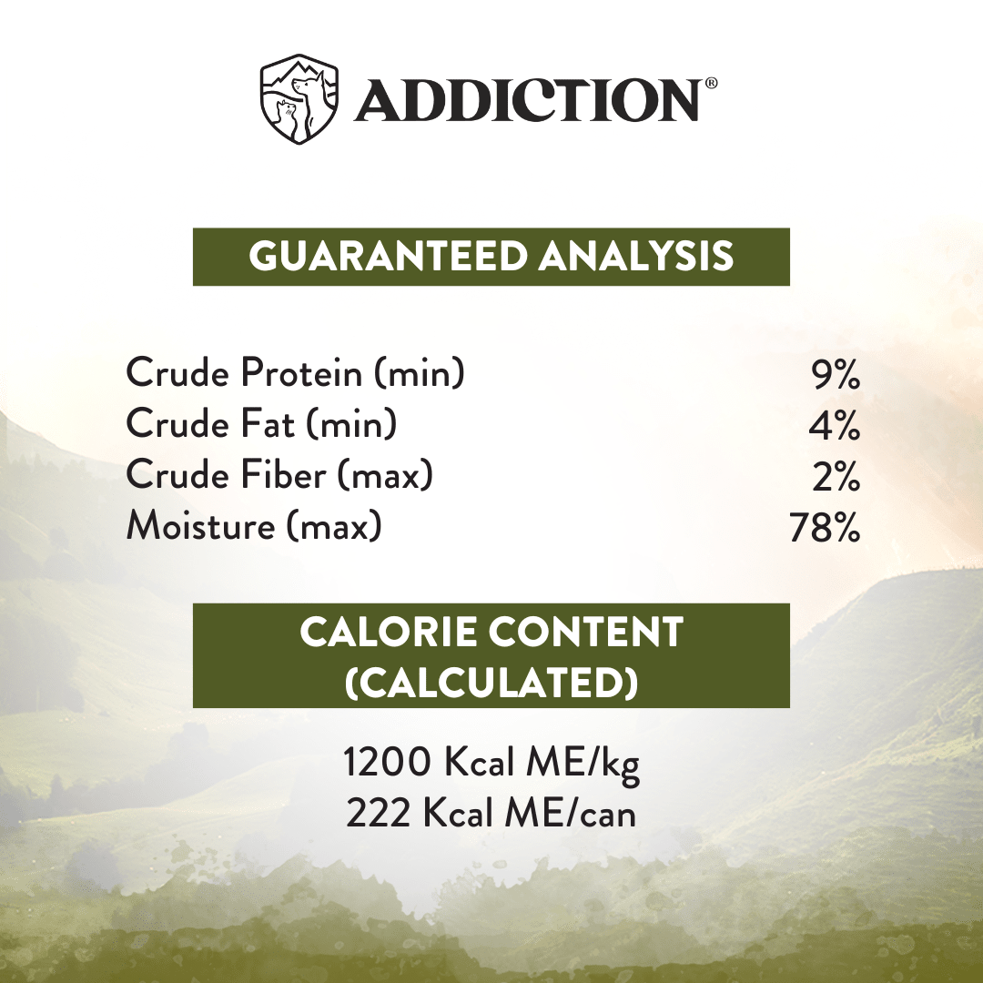 Addiction Wild Islands Highland Meats Lamb & Beef High-Meat, Organ Meat Canned Cat Food 24 x 185g - Wet Cat Food - Addiction Pet Australia