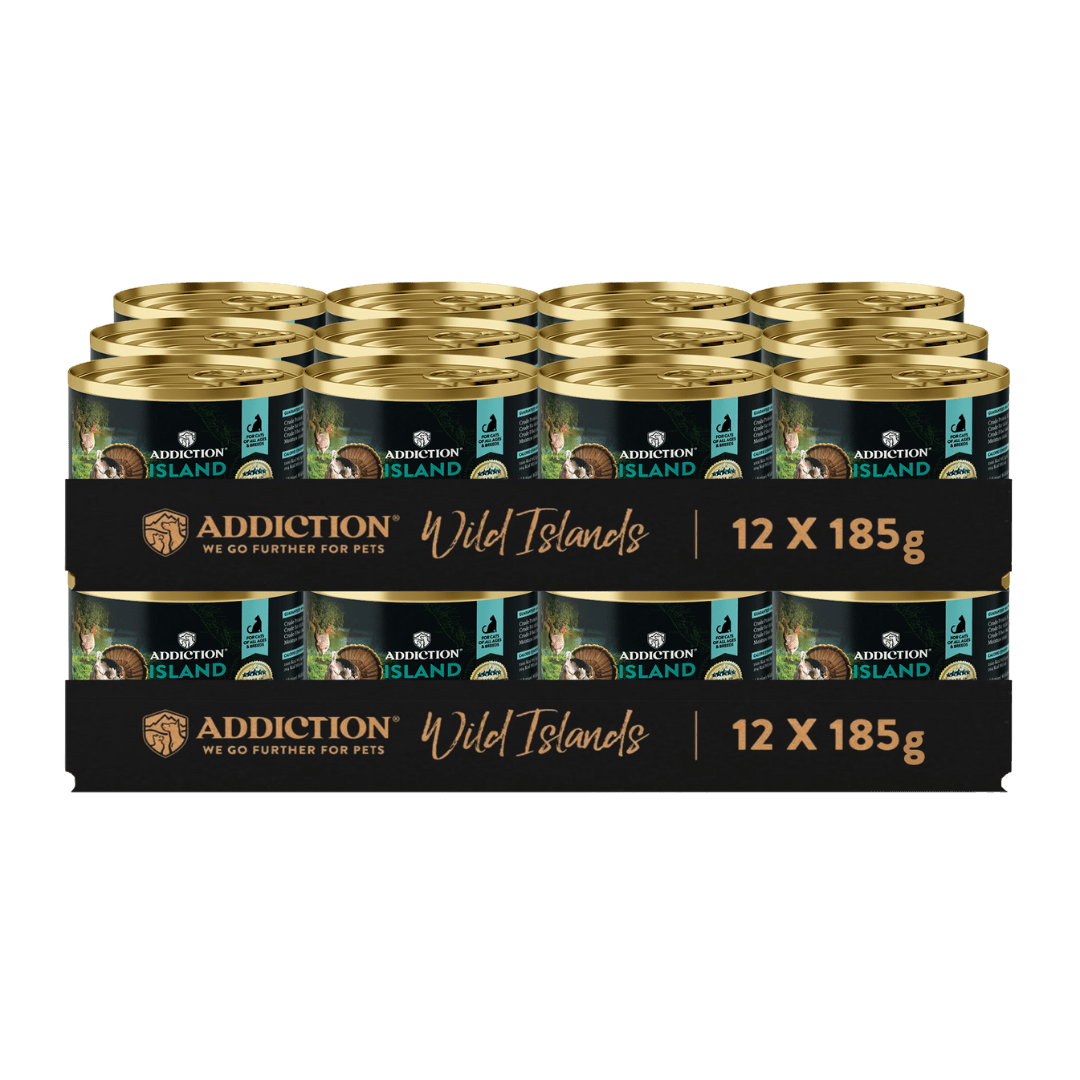 Addiction Wild Islands Island Birds Chicken & Turkey High-Meat, Organ Meat Canned Cat Food 24 x 185g - Wet Cat Food - Addiction Pet Australia