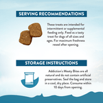 Beef Meaty Bites - Hypoallergenic Dog Treats 113g - Dog Treats - Addiction Pet Australia