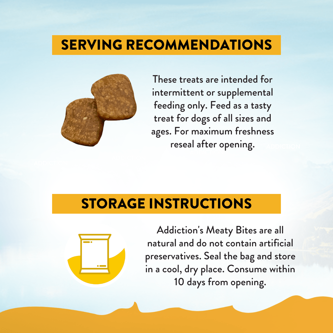 Chicken Meaty Bites - Hypoallergenic Dog Treats 113g - Dog Treats - Addiction Pet Australia