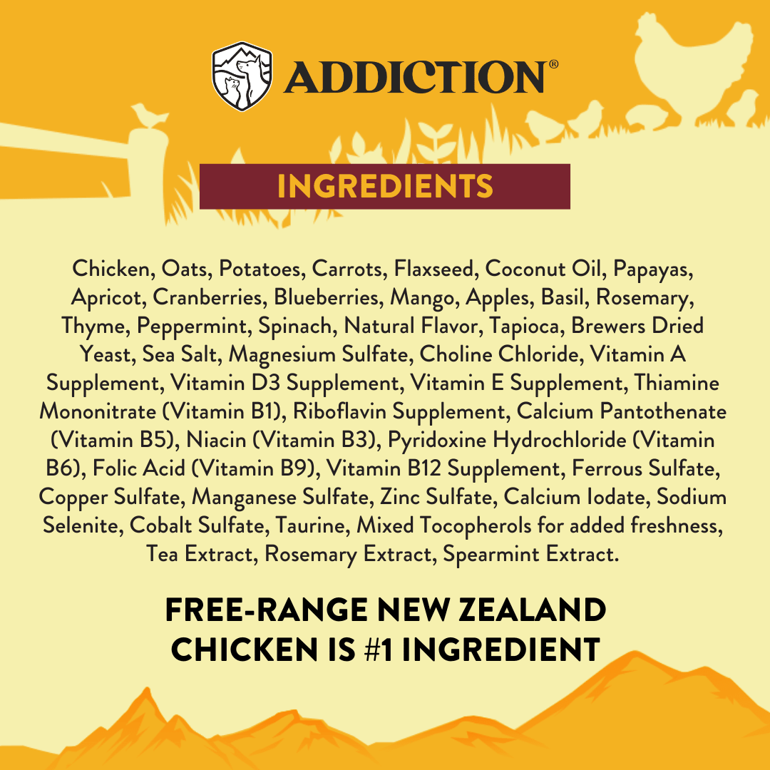 Country Chicken & Apricot Air-Dried Dog Food 910g - Air-Dried Dog Food - Addiction Pet Australia