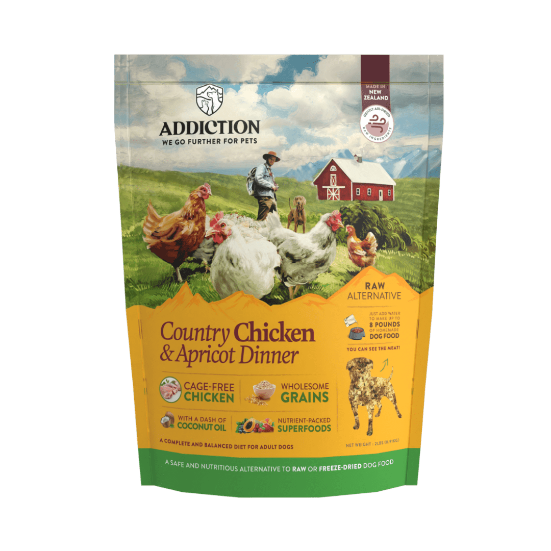 Country Chicken & Apricot Air-Dried Dog Food 910g - Air-Dried Dog Food - Addiction Pet Australia