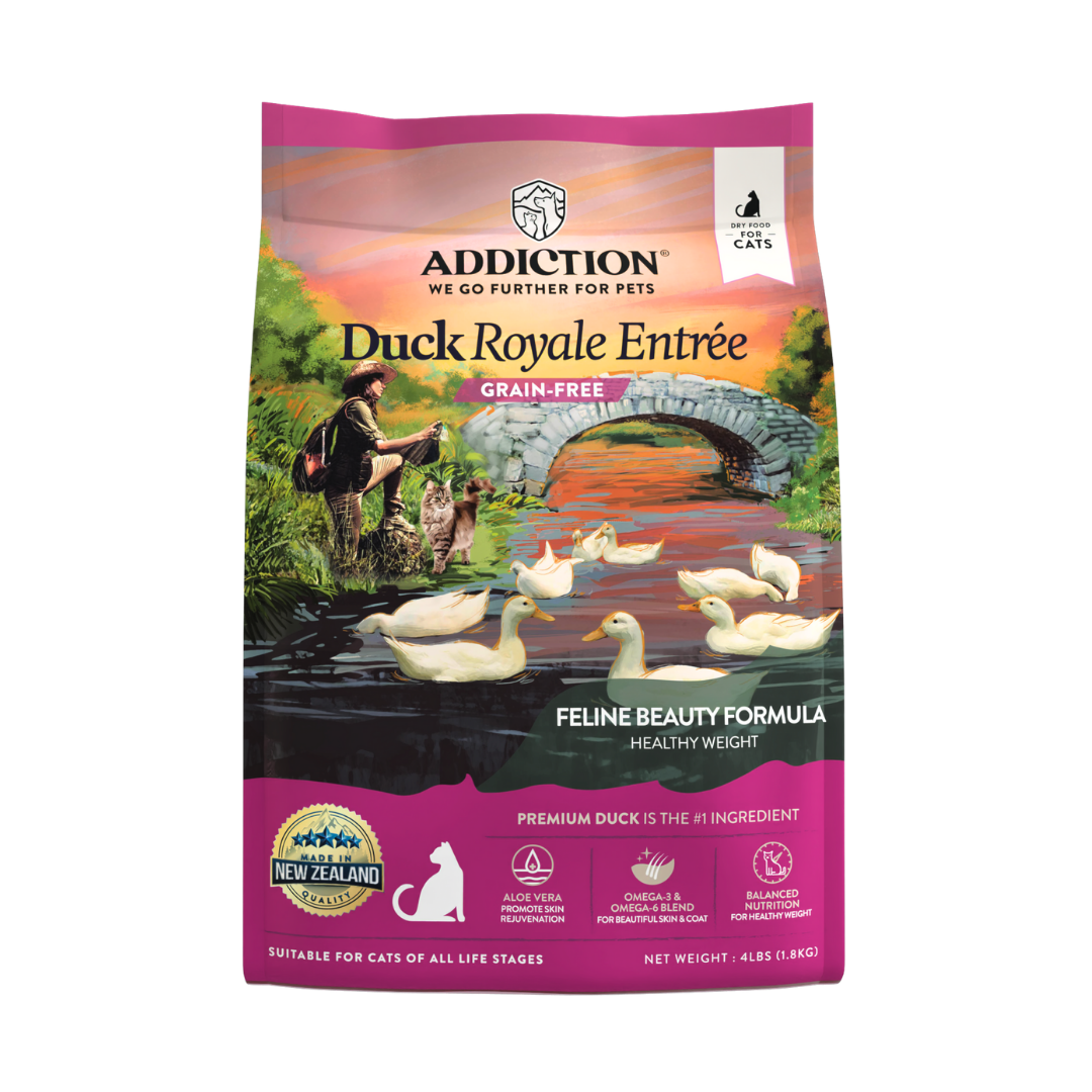 Duck Royale Dry Cat Food 1.8kg - Dry Cat Food - Addiction Pet Australia