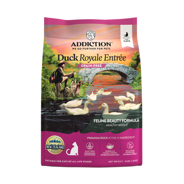 Duck Royale Dry Cat Food 1.8kg - Dry Cat Food - Addiction Pet Australia