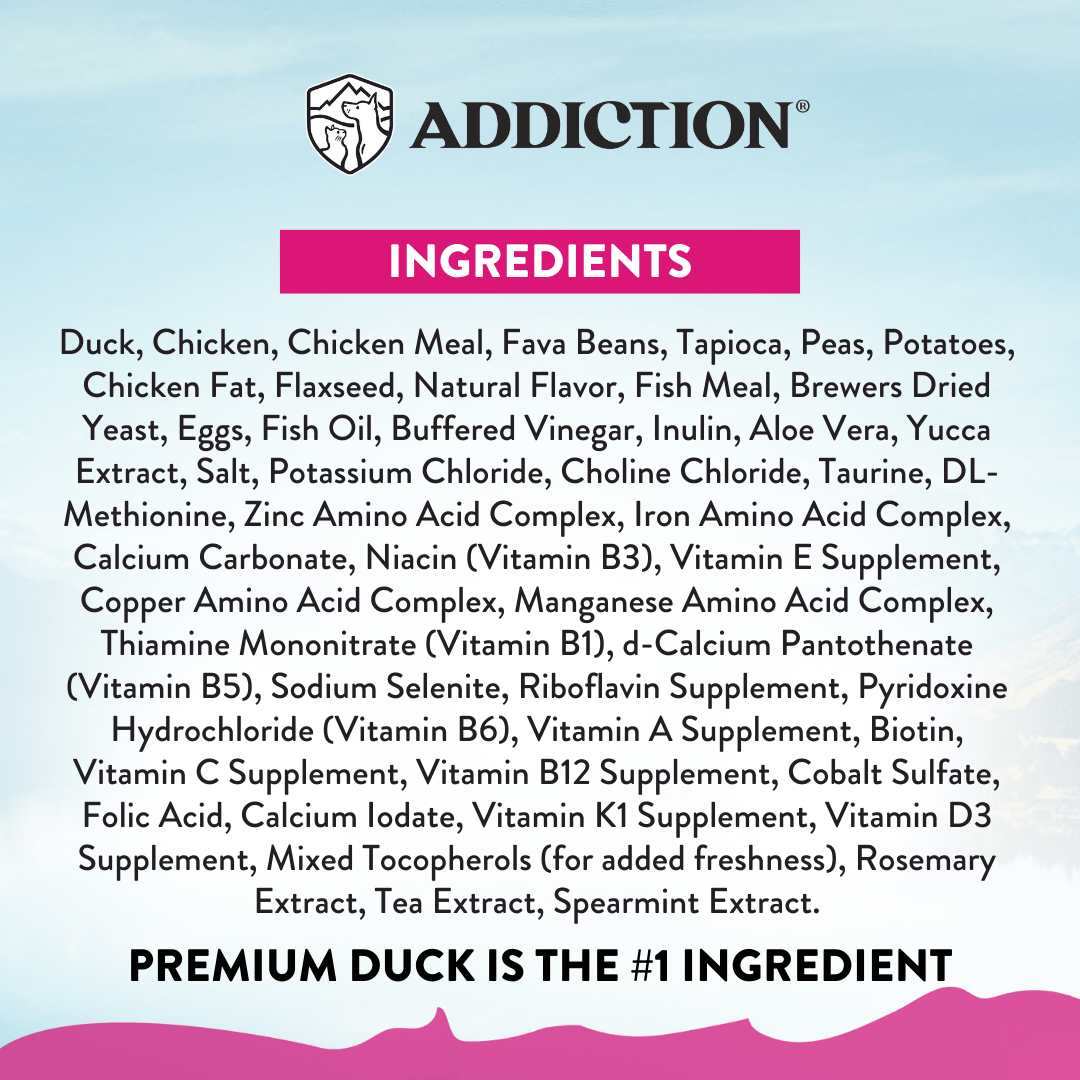 Duck Royale Dry Cat Food 1.8kg - Dry Cat Food - Addiction Pet Australia