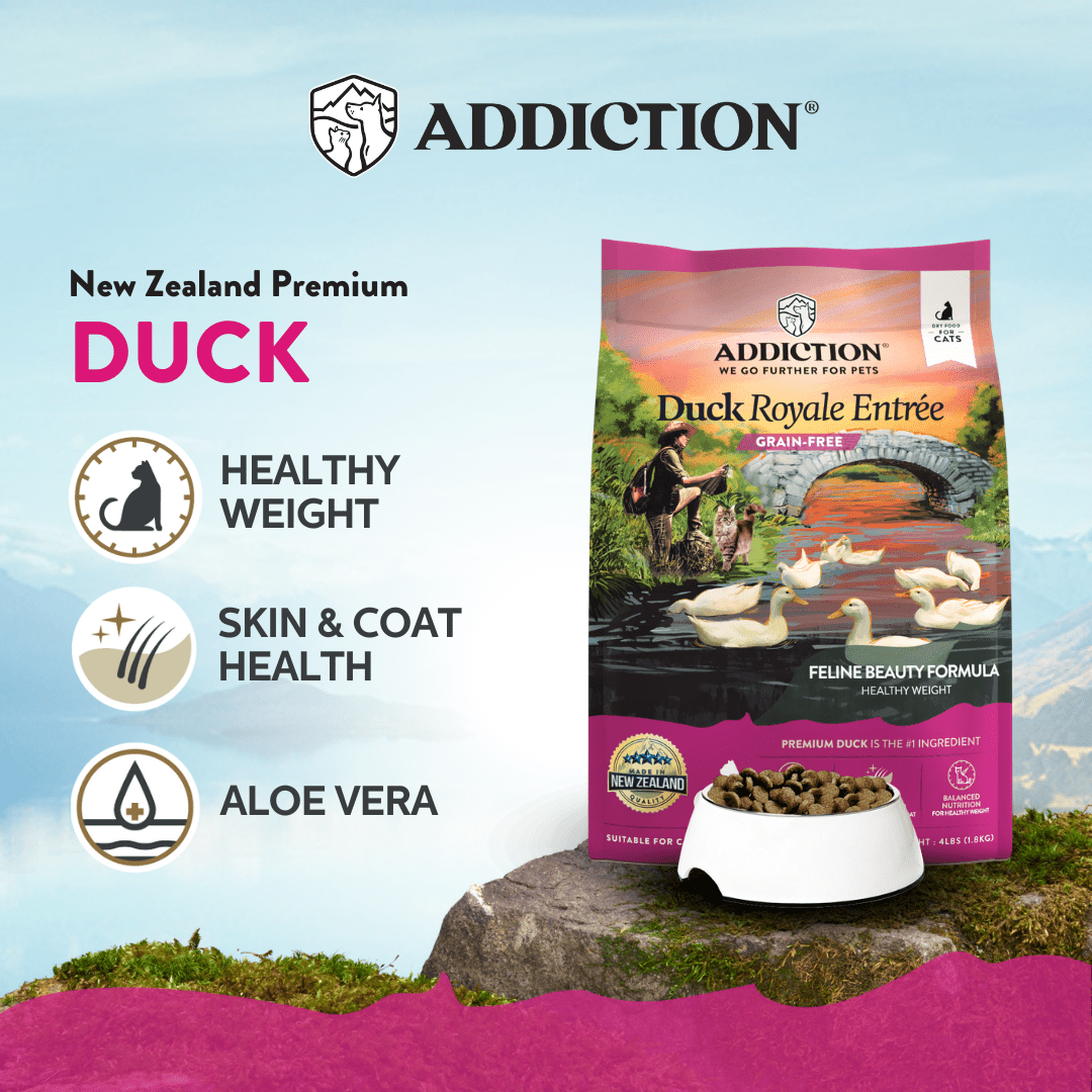 Duck Royale Dry Cat Food 1.8kg - Dry Cat Food - Addiction Pet Australia