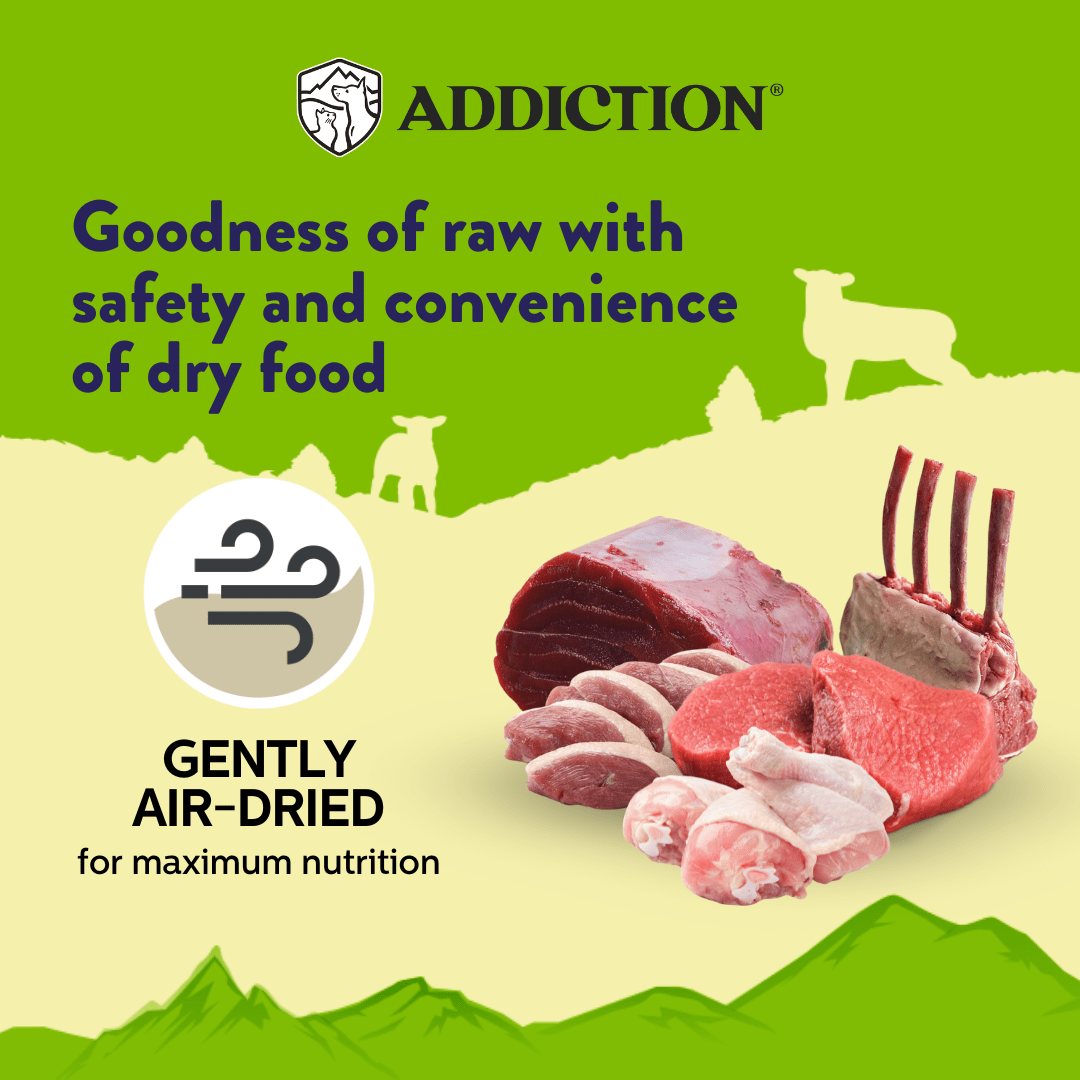 Herbed Lamb & Potatoes Air-Dried Dog Food 910g - Air-Dried Dog Food - Addiction Pet Australia