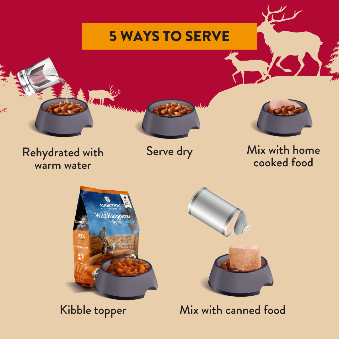 Homestyle Venison & Cranberry Dinner Air-Dried Dog Food 910g - Air-Dried Dog Food - Addiction Pet Australia