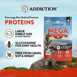 MEGA Lamb & Beef Dry Dog food for Medium to Large Dogs 20kg, 40kg - Dry Dog Food - Addiction Pet Australia