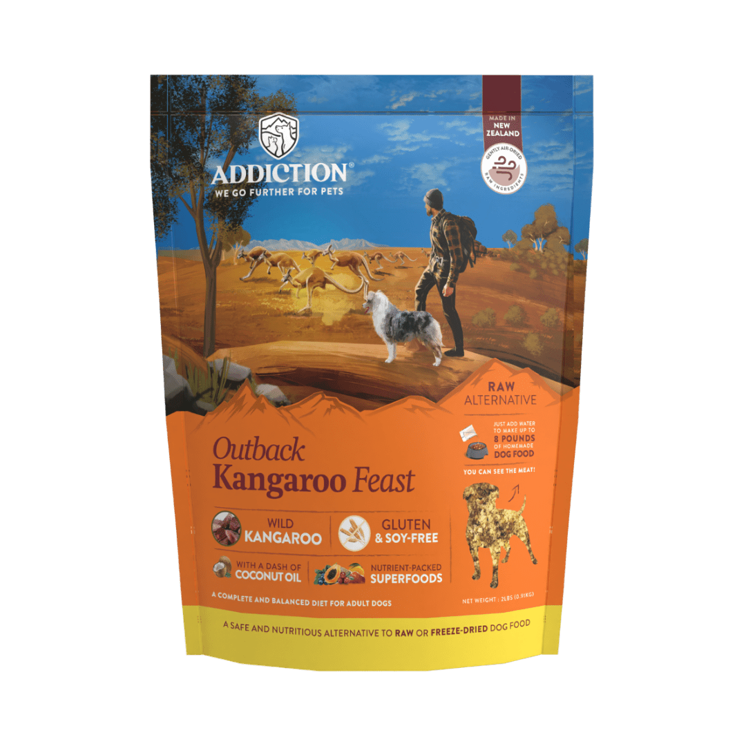 Outback Kangaroo Feast Air-Dried Dog Food 910g - Air-Dried Dog Food - Addiction Pet Australia