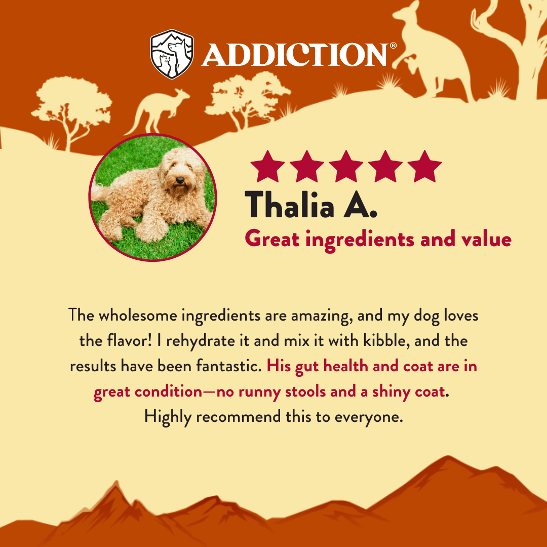Outback Kangaroo Feast Air-Dried Dog Food 910g - Air-Dried Dog Food - Addiction Pet Australia