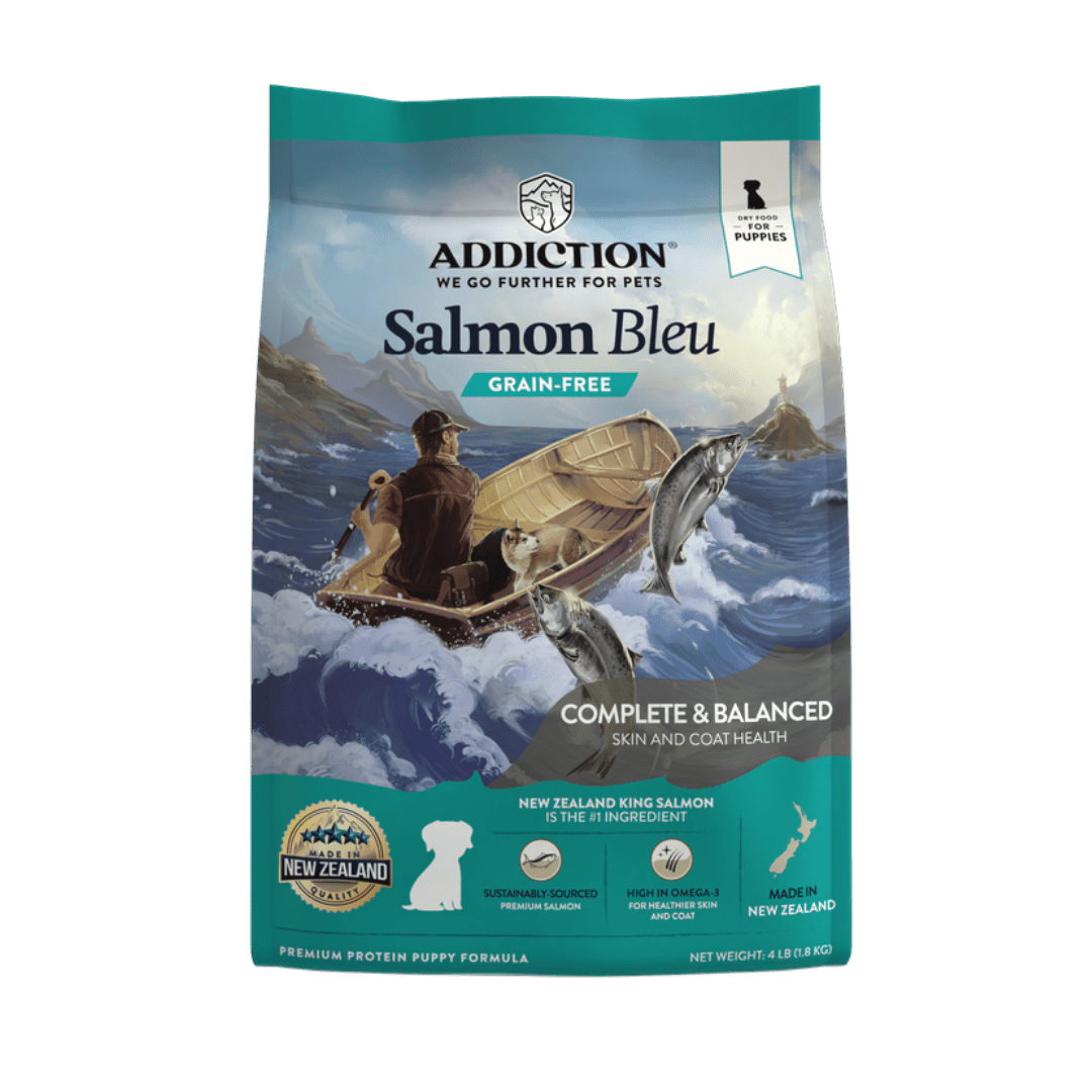 Salmon Bleu Puppy Dry Dog Food 1.8kg, 9kg - Dry Dog Food - Addiction Pet Australia