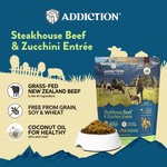 Steakhouse Beef & Zucchini Air-Dried Dog Food 910g - Air-Dried Dog Food - Addiction Pet Australia