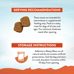 Venison Meaty Bites - Hypoallergenic Dog Treats 113g - Dog Treats - Addiction Pet Australia