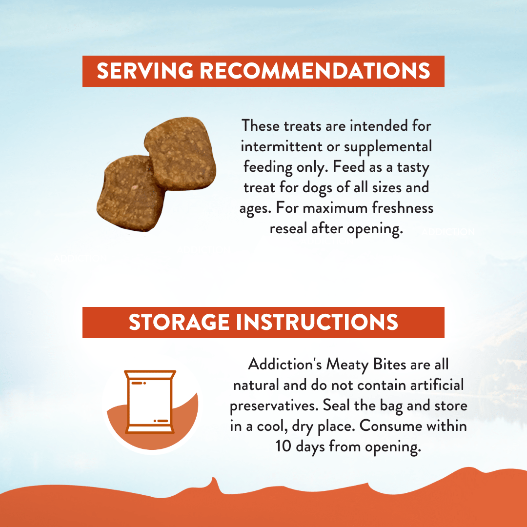 Venison Meaty Bites - Hypoallergenic Dog Treats 113g - Dog Treats - Addiction Pet Australia