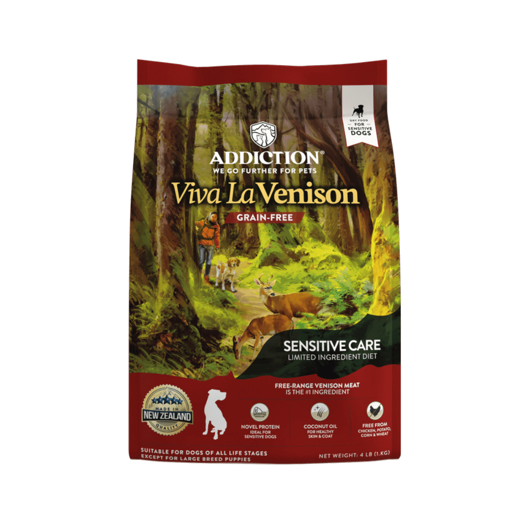 Viva La Venison Dry Dog Food 1.8kg, 9kg, 15kg - Dry Dog Food - Addiction Pet Australia