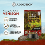 Viva La Venison Dry Dog Food 1.8kg, 9kg, 15kg - Dry Dog Food - Addiction Pet Australia