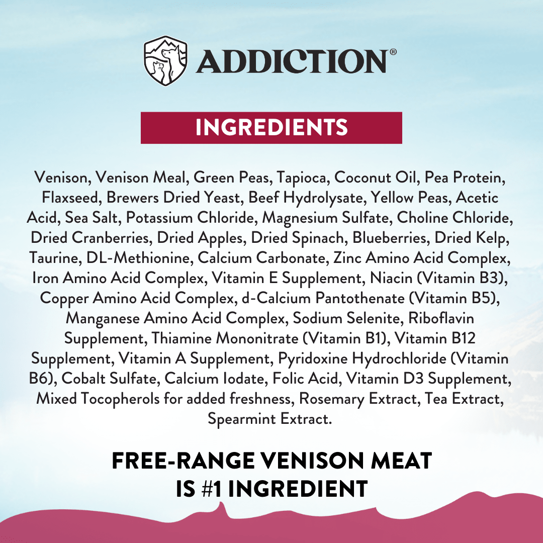 Viva La Venison Small Breed Adult Dog Food 1.5kg - Dry Dog Food - Addiction Pet Australia