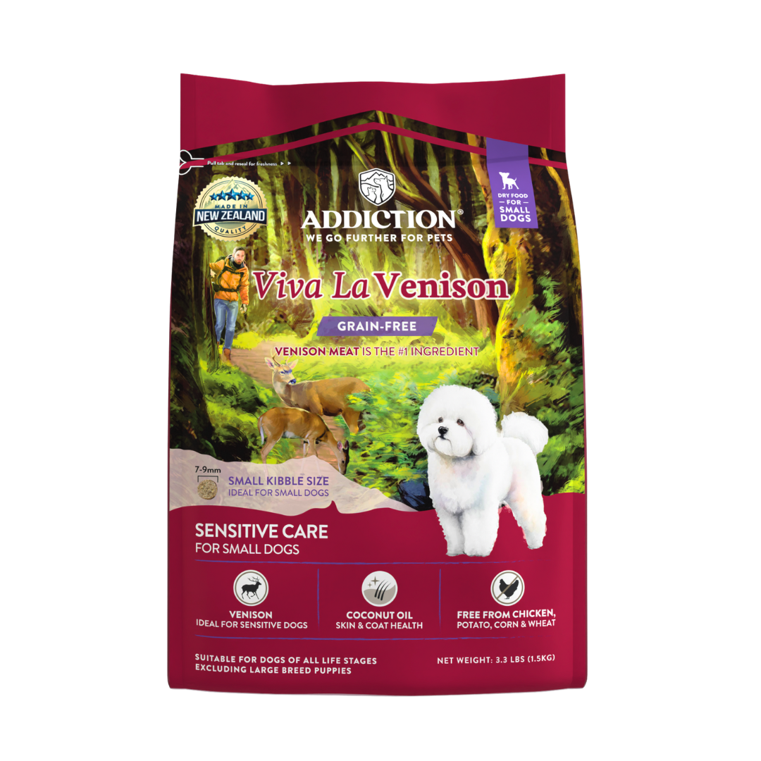 Viva La Venison Small Breed Adult Dog Food 1.5kg - Dry Dog Food - Addiction Pet Australia
