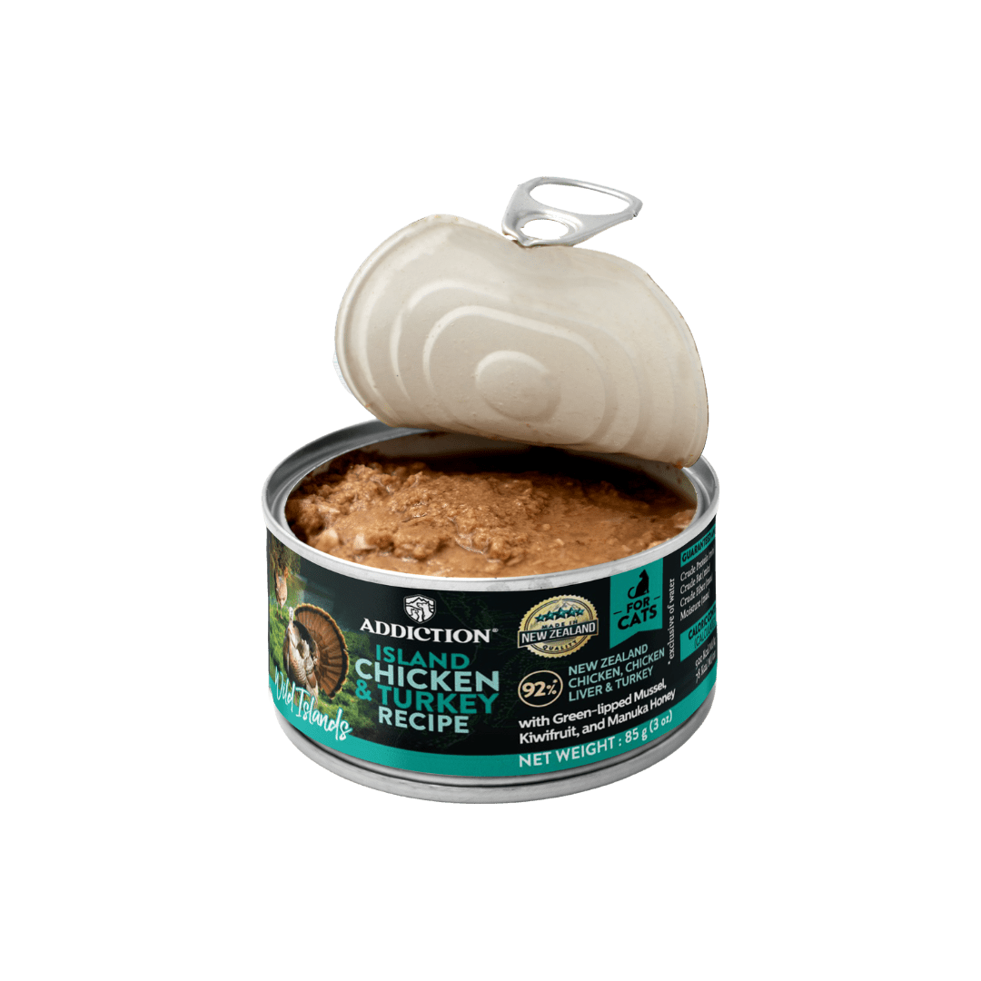 Wild Islands Chicken & Turkey Cat Canned 85g - Wet Cat Food - Addiction Pet Australia