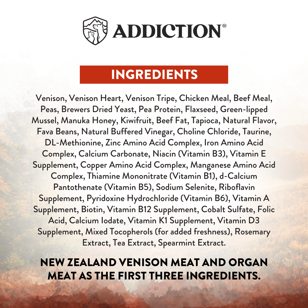Wild Islands Forest Meat Premium Venison Recipe Dry Cat Food 1.8kg - Dry Cat Food - Addiction Pet Australia