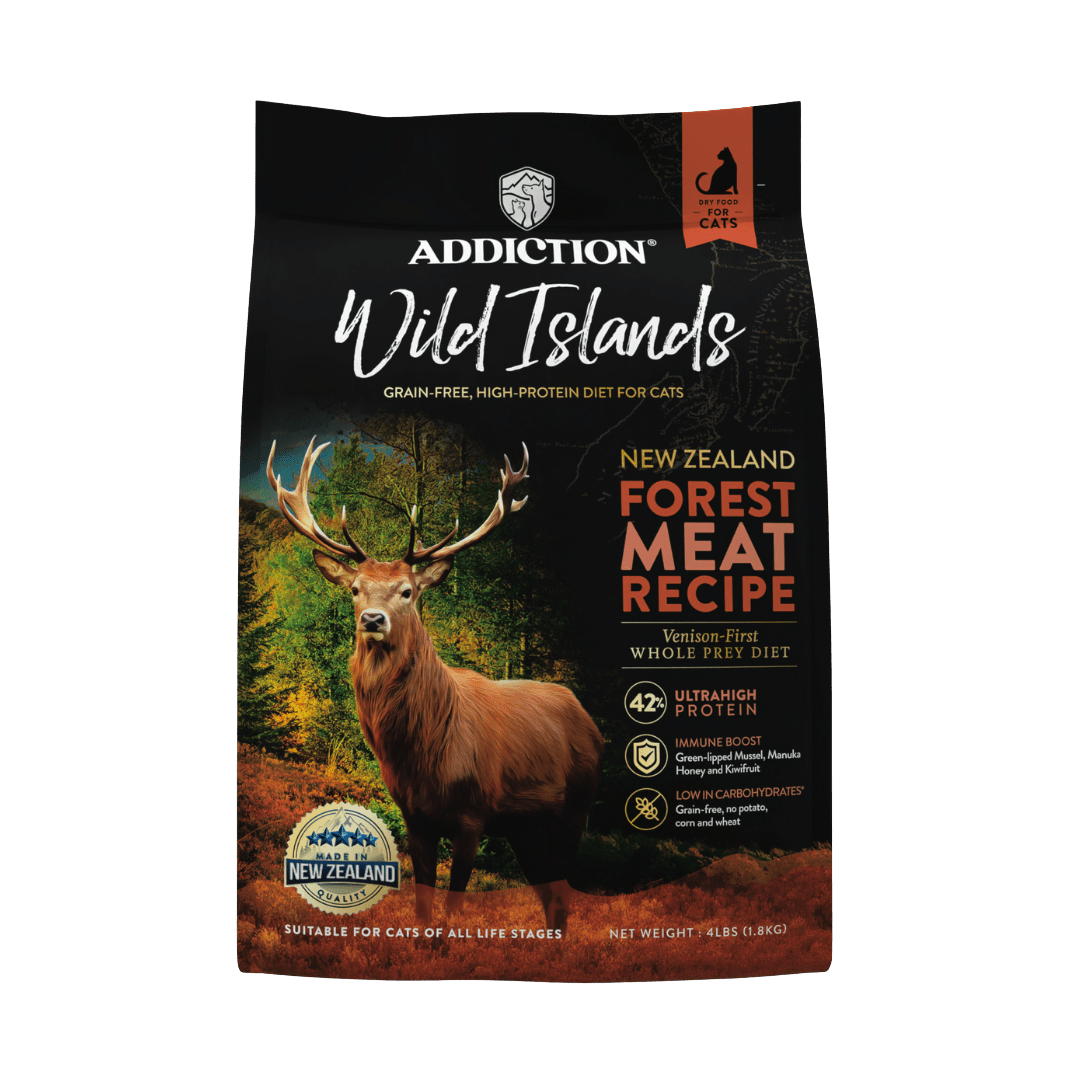 Wild Islands Forest Meat Premium Venison Recipe Dry Cat Food 1.8kg - Dry Cat Food - Addiction Pet Australia