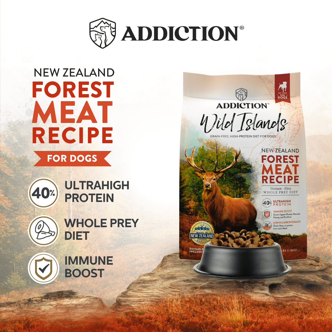 Wild Islands Forest Meat Premium Venison Recipe Dry Dog Food 1.8kg, 9kg - Dry Dog Food - Addiction Pet Australia