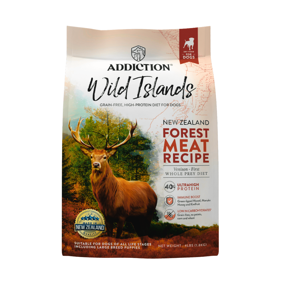 Wild Islands Forest Meat Premium Venison Recipe Dry Dog Food 1.8kg, 9kg - Dry Dog Food - Addiction Pet Australia