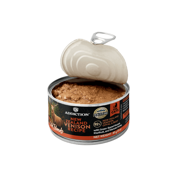 Wild Islands Forest Meat Venison & Beef Canned Cat Food 85g - Wet Cat Food - Addiction Pet Australia