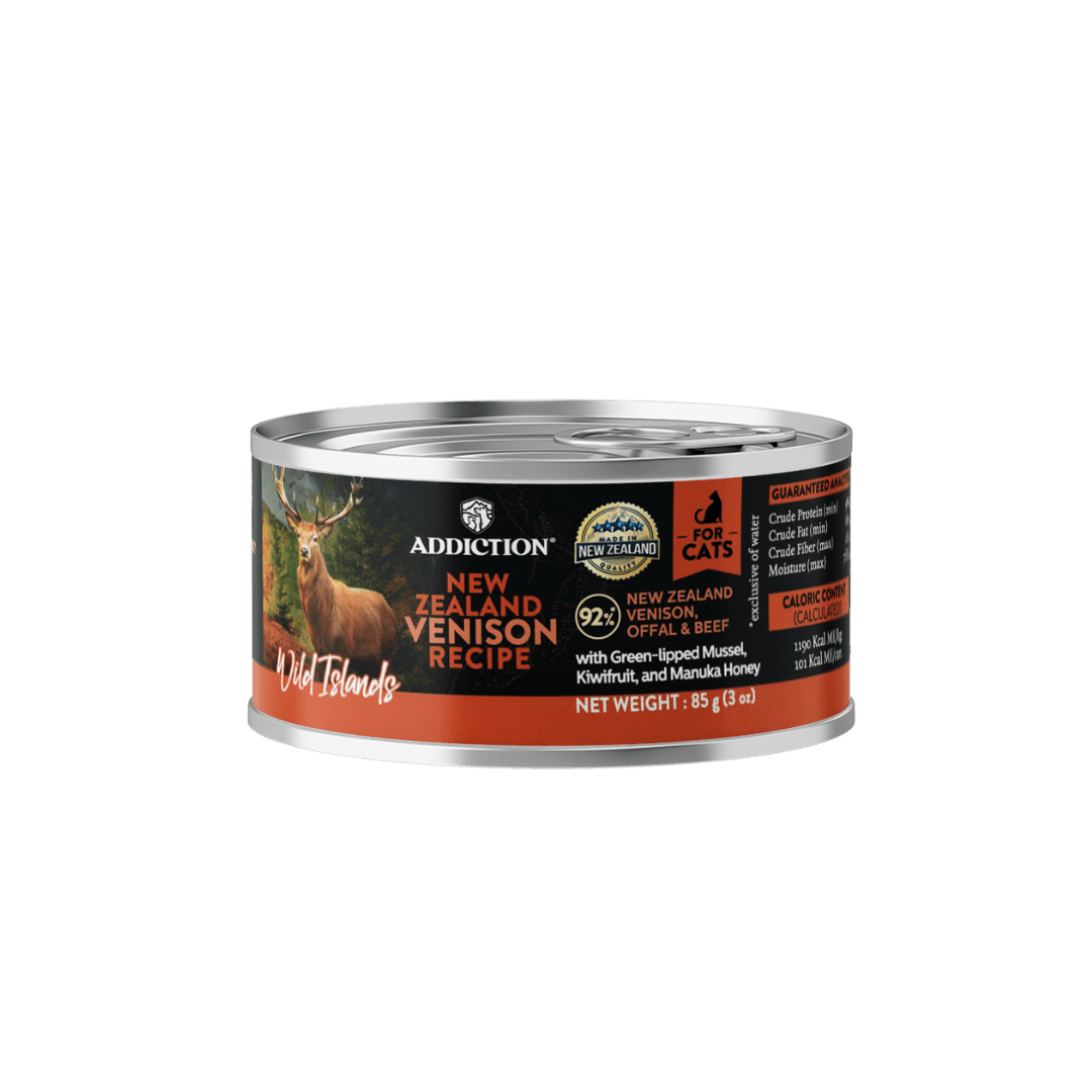 Wild Islands Forest Meat Venison & Beef Canned Cat Food 85g - Wet Cat Food - Addiction Pet Australia