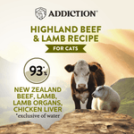 Wild Islands Highland Beef & Lamb Canned Cat Food 85g - Wet Cat Food - Addiction Pet Australia