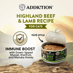 Wild Islands Highland Beef & Lamb Canned Cat Food 85g - Wet Cat Food - Addiction Pet Australia
