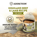 Wild Islands Highland Beef & Lamb Canned Dog Food 185g - Wet Dog Food - Addiction Pet Australia
