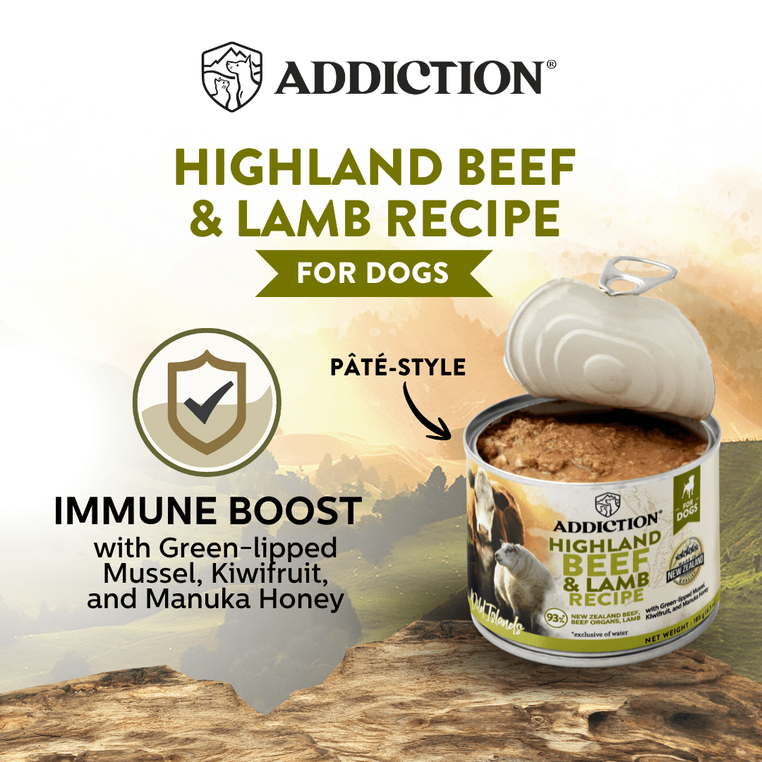 Wild Islands Highland Beef & Lamb Canned Dog Food 185g - Wet Dog Food - Addiction Pet Australia