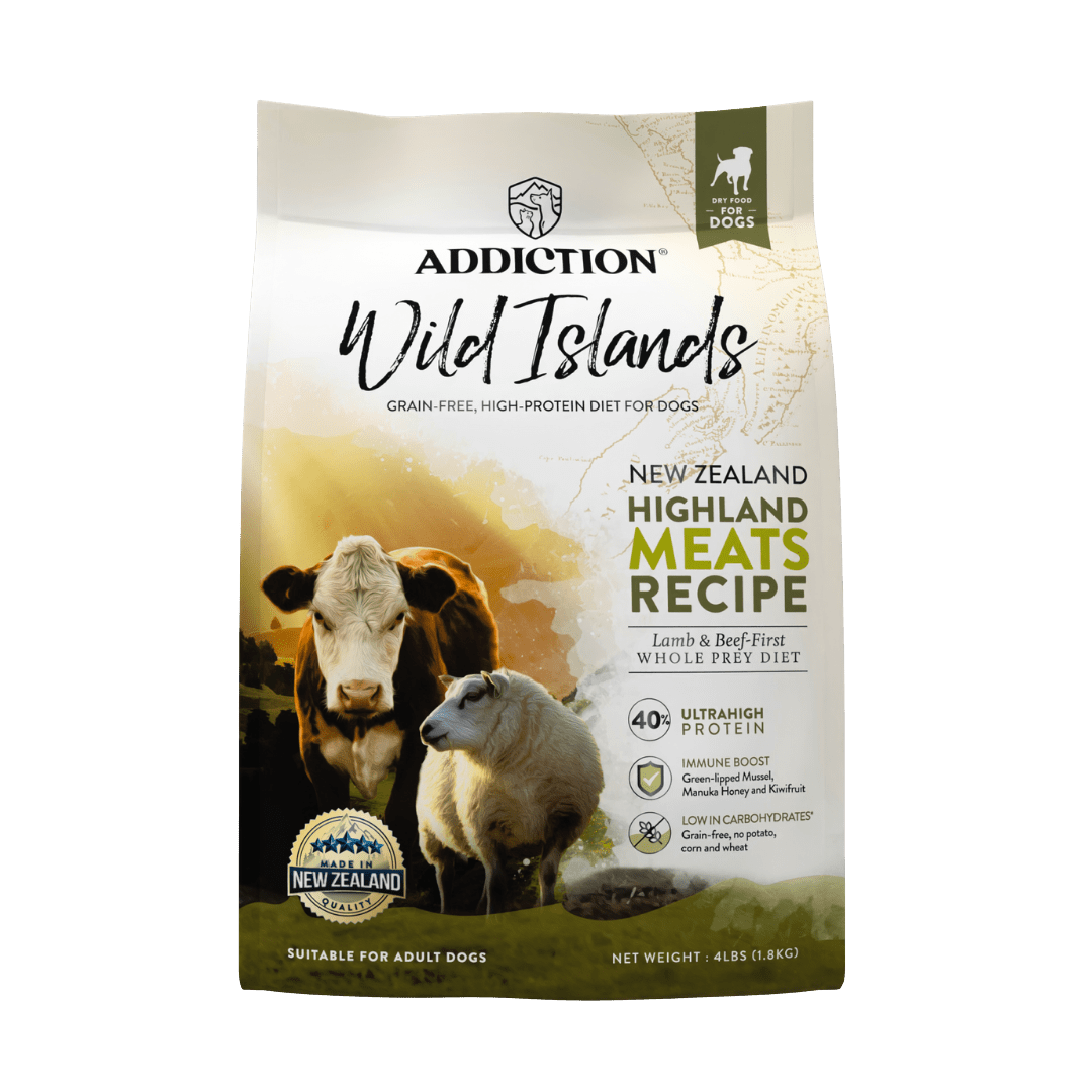Wild Islands Highland Meats Grass-Fed Beef & Lamb Recipe Dry Dog Food 1.8kg, 9kg - Dry Dog Food - Addiction Pet Australia