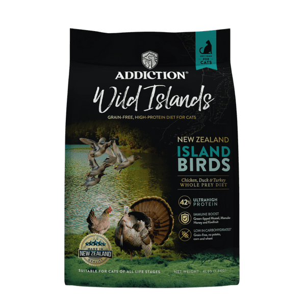 Wild Islands Island Bird Premium Duck Turkey & Chicken Dry Cat Food 1.8kg - Dry Cat Food - Addiction Pet Australia