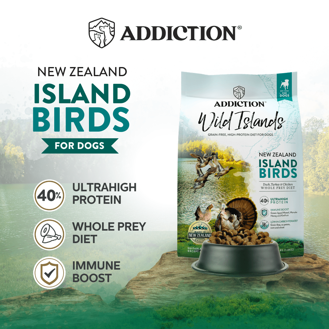Wild Islands Island Bird Premium Duck Turkey & Chicken Dry Dog Food 1.8kg, 9kg - Dry Dog Food - Addiction Pet Australia