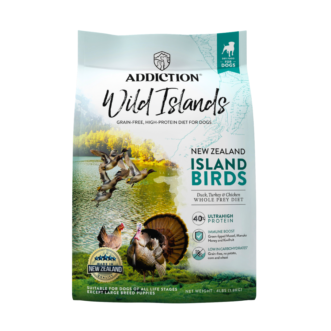 Wild Islands Island Bird Premium Duck Turkey & Chicken Dry Dog Food 1.8kg, 9kg - Dry Dog Food - Addiction Pet Australia