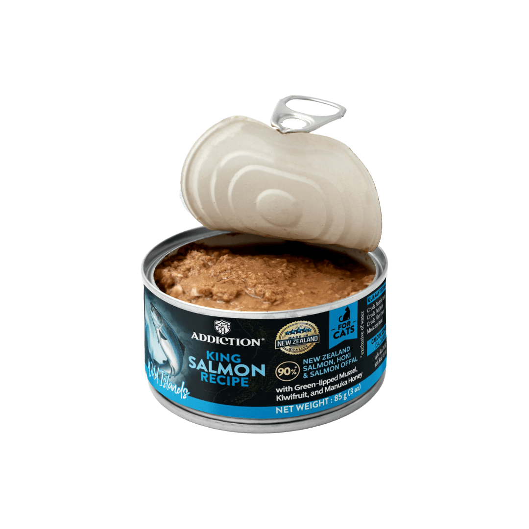 Wild Islands King Salmon Canned Cat Food 85g - Wet Cat Food - Addiction Pet Australia
