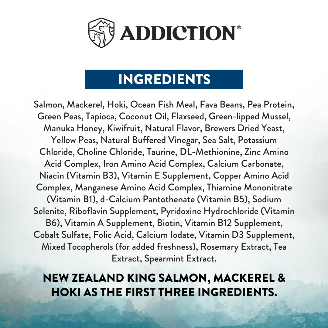 Wild Islands Pacific Catch Premium King Salmon Mackerel & Hoki Dry Dog Food 1.8kg, 9kg - Addiction Pet Australia