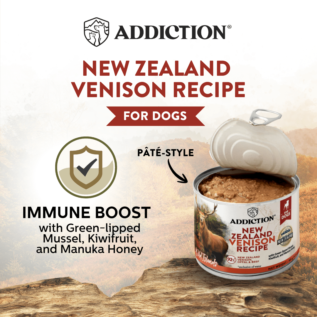 Wild Islands Venison Canned Dog Food 185g - Wet Dog Food - Addiction Pet Australia